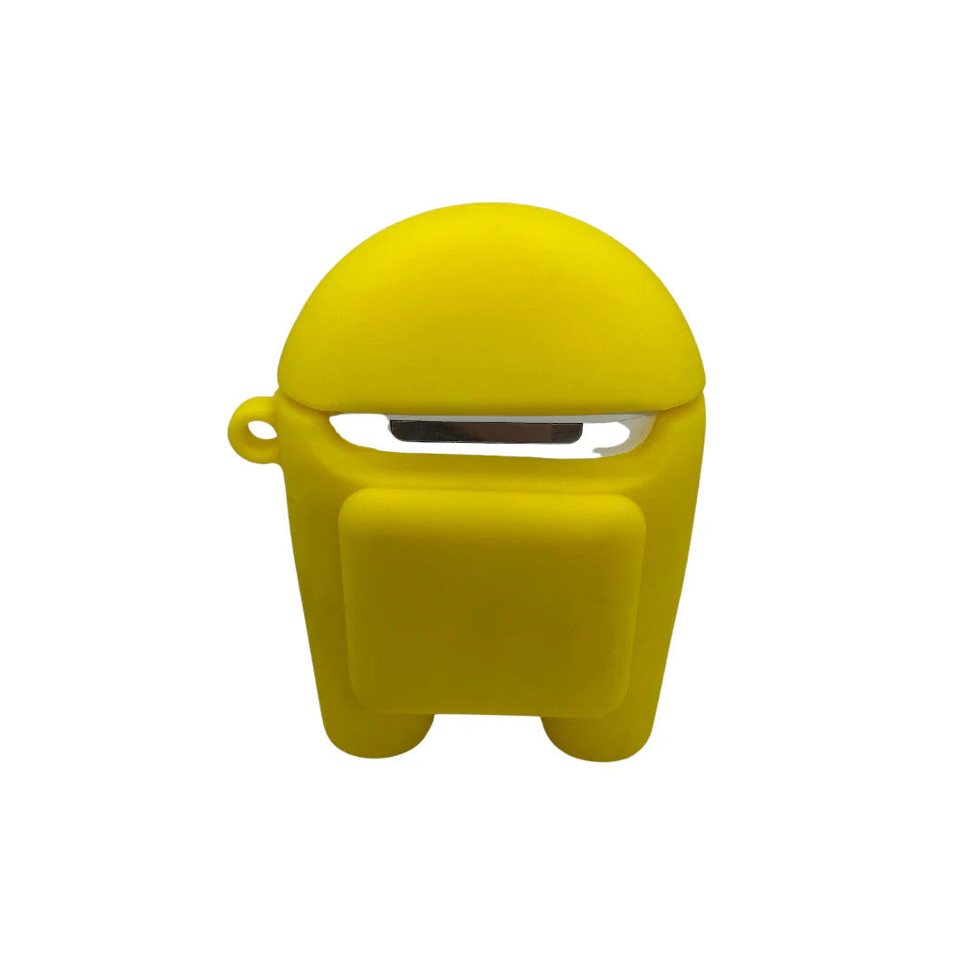 FUNDA AIRPODS 2DA GEN AMONG US AMARILLO