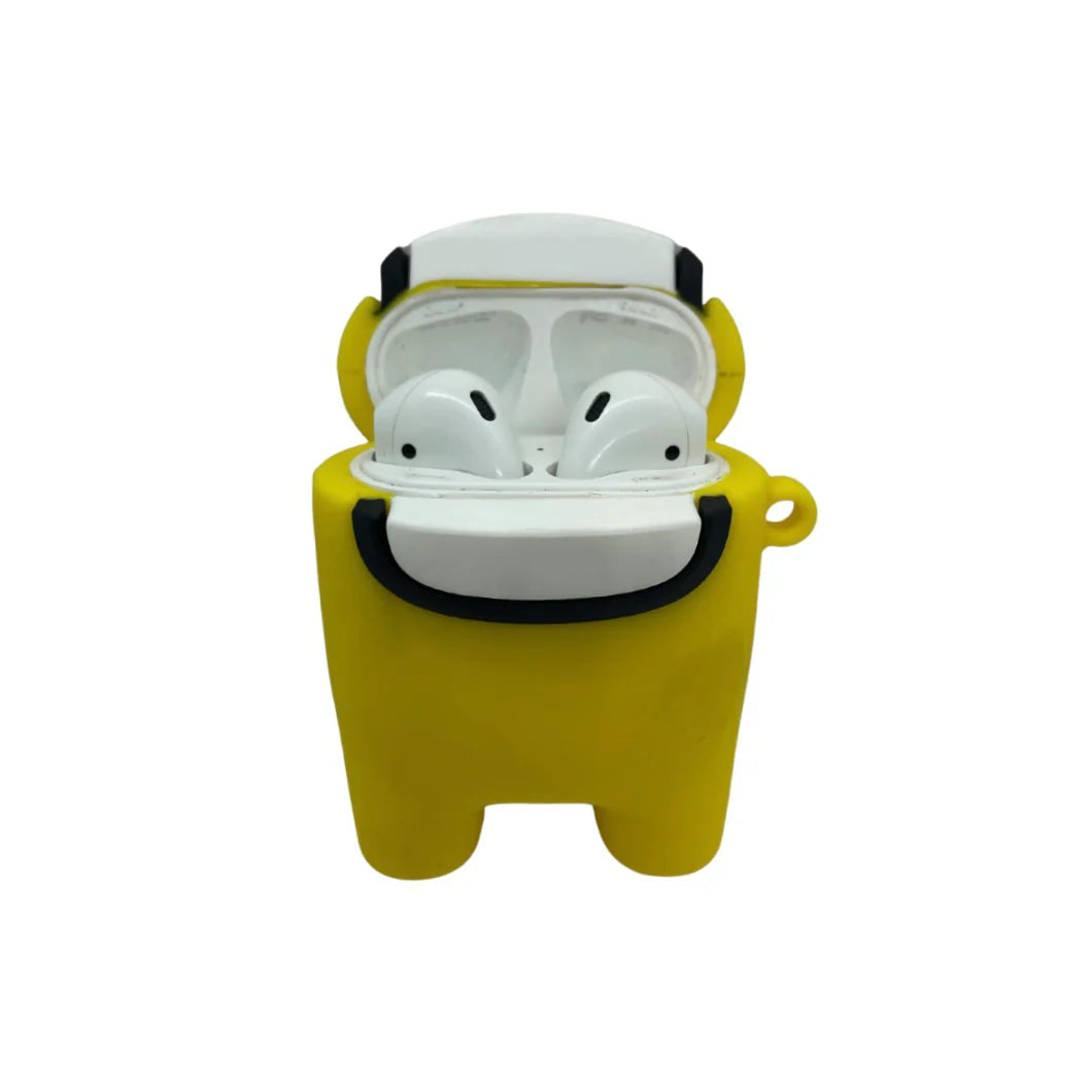 FUNDA AIRPODS 2DA GEN AMONG US AMARILLO
