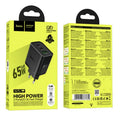 CARGADOR 65W GaN COMPATIBLE MAC HOCO N75